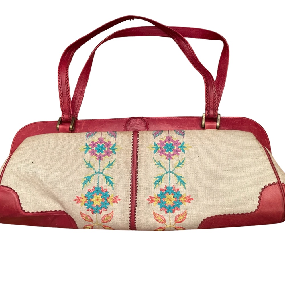Point the Lily - vintage small handle bag